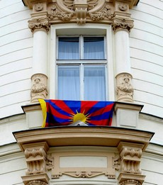 Vlajka pro Tibet / FOTO: Filip Singer