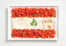 Libanon - rajata, chlb pita a petrel